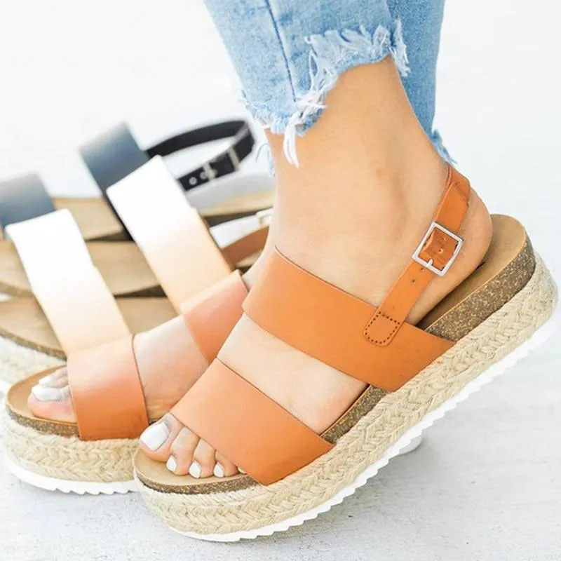 "Kaja" Designer-Plateau-Sandale