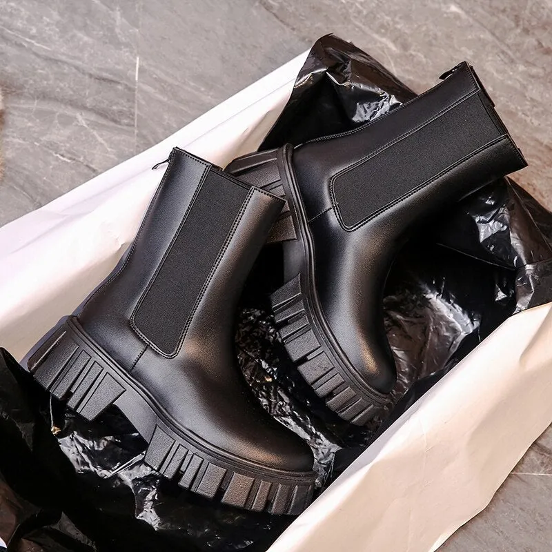 "Lily" Bequeme Plateau-Boots