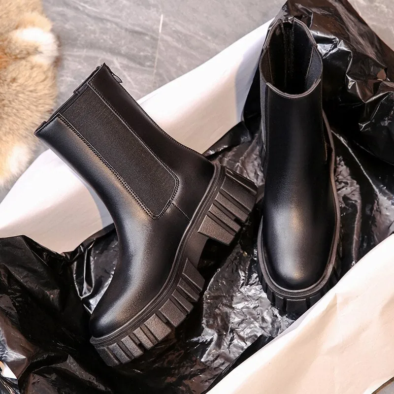 "Lily" Bequeme Plateau-Boots