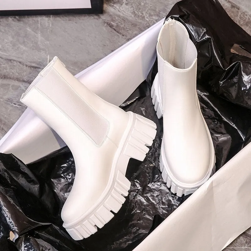 "Lily" Bequeme Plateau-Boots