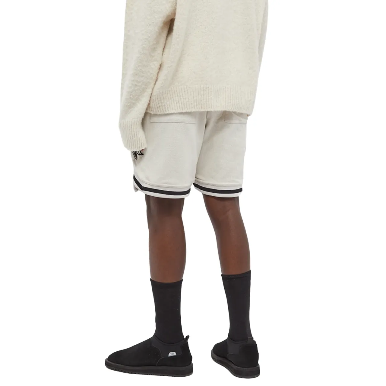 Represent Mesh Basketball Shorts Concrete