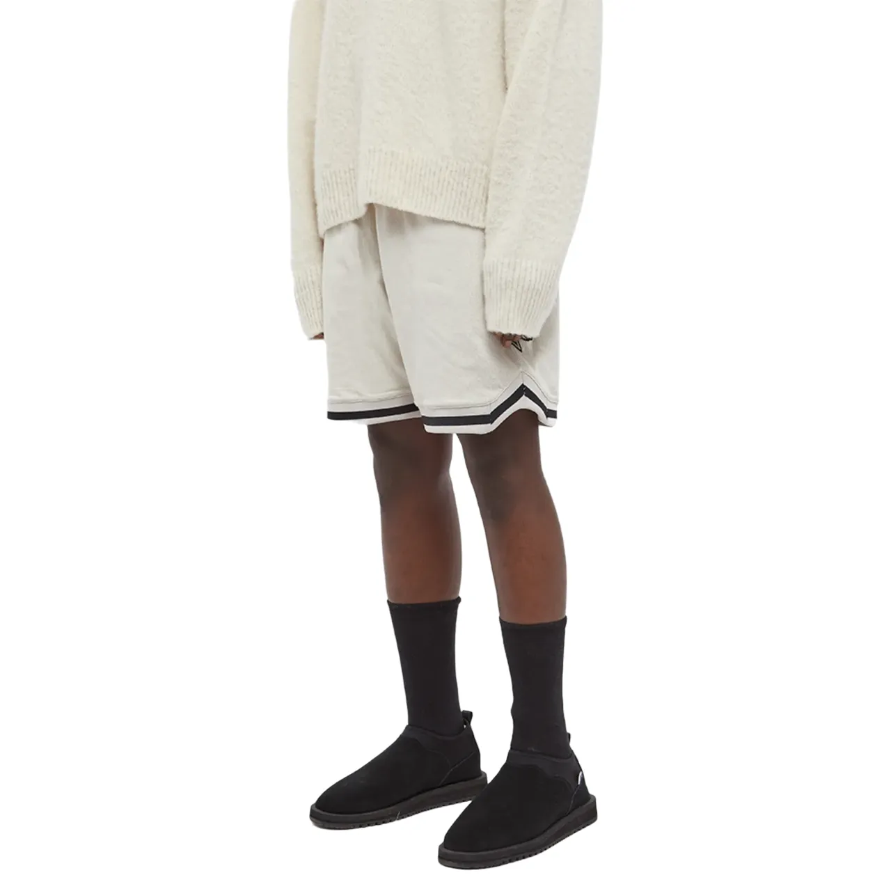 Represent Mesh Basketball Shorts Concrete