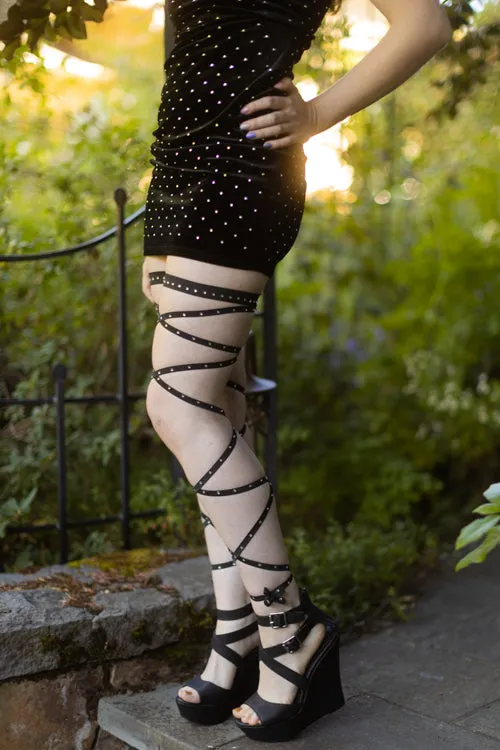 Rhinestone Garter Wrap