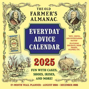 Sellers Publishing The Old Farmer’s Almanac Calenda 2025 12 x 12 Wall Calendar
