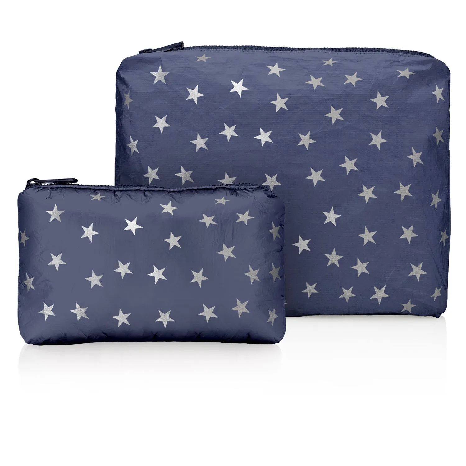 Set of Two - Organizational Packs - Shimmer Navy Blue with Myriad Silver Stars