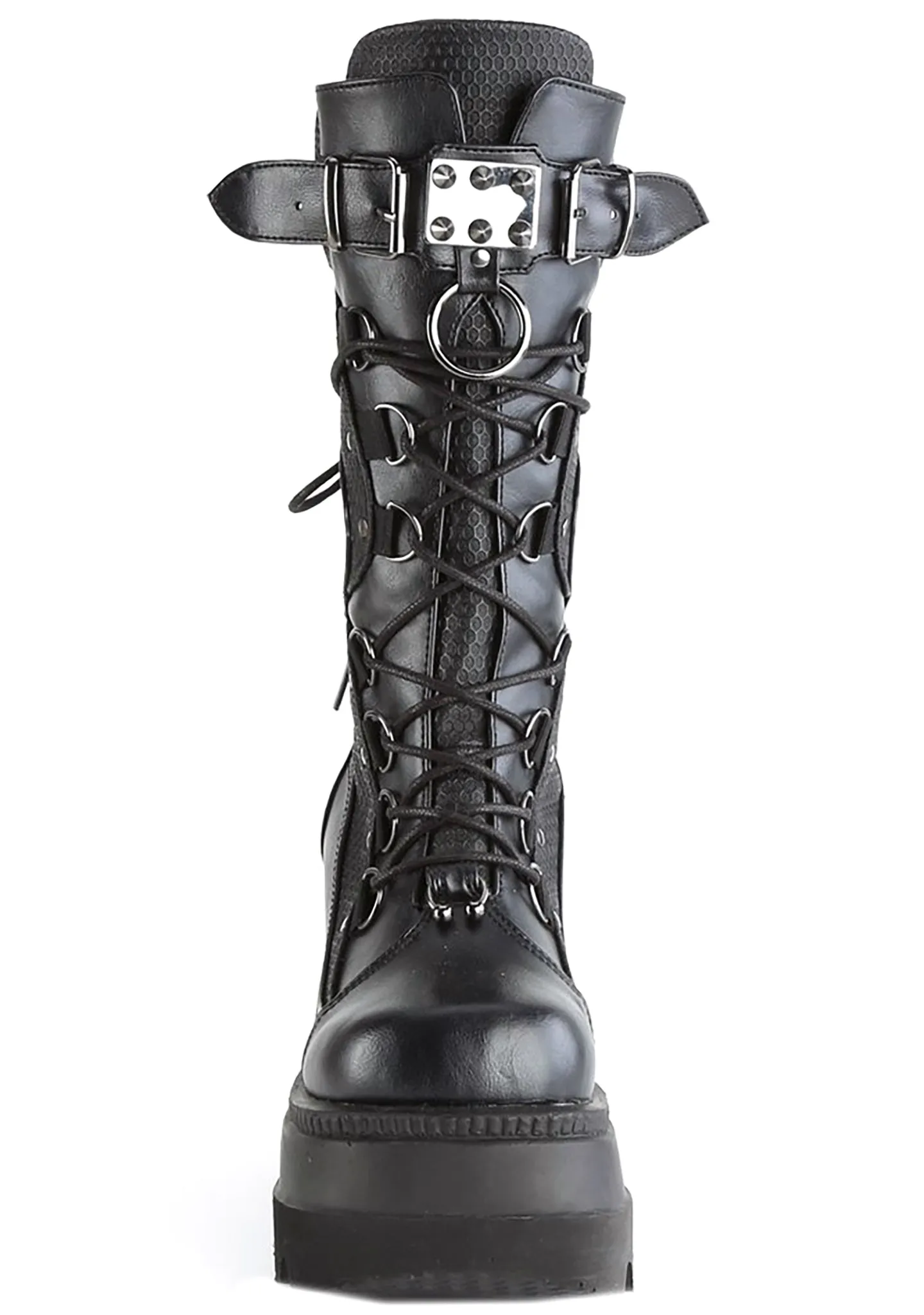 SHAKER 70 Disruptive Behavior Black Platform Boots