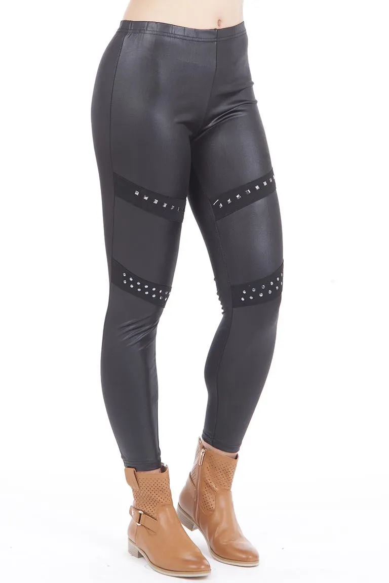 Shiny Studded Leggings