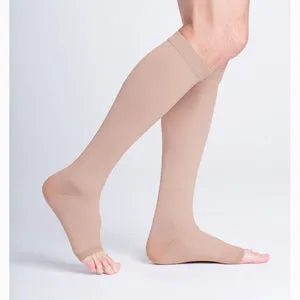 Sigvaris 503CM3O77 Unisex Natural Rubber Stocking, Size M3, Knee High, 30-40mmhg, Open Toe, Beige (1 Pair Per Box) (This Product Is Final Sale And Is Not Returnable)