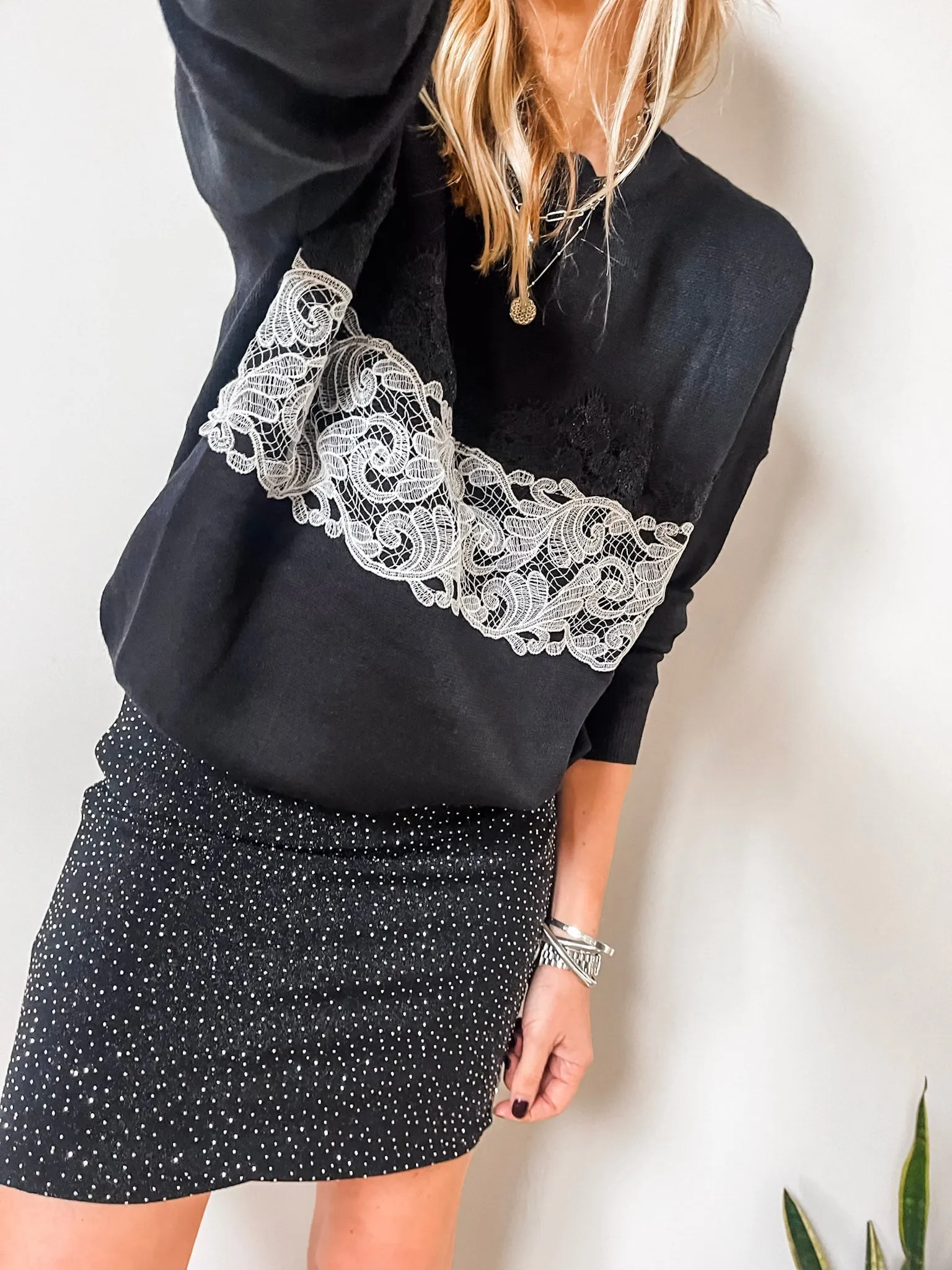 Sparkle Stretch Mini Skirt