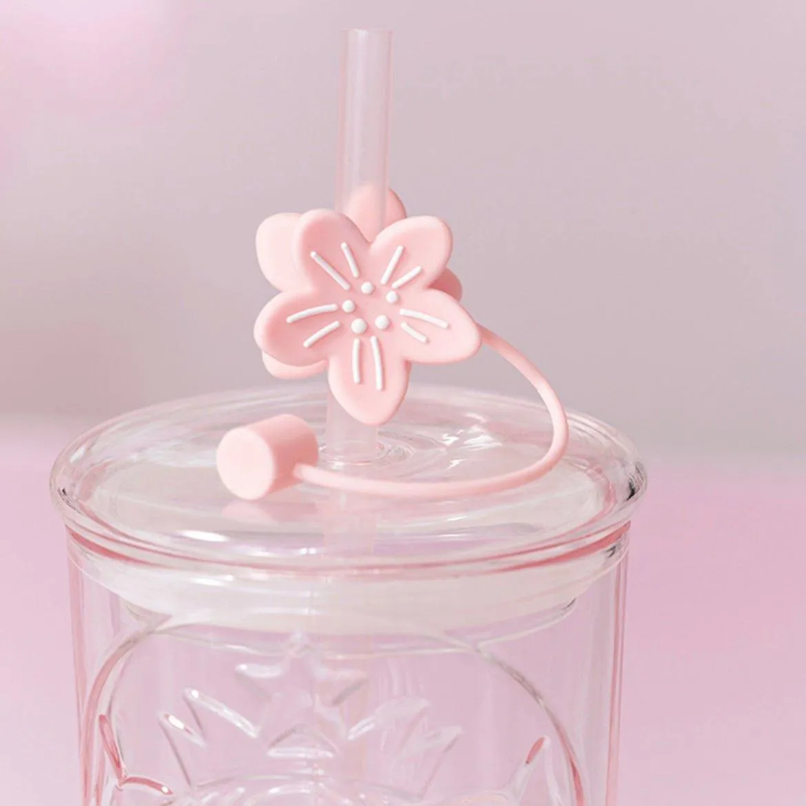 Starbucks 550ml/19oz Goddess of illusion Sakura Pink Glass Cup