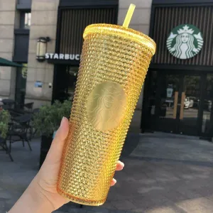 Starbucks China Gold Studded Tumbler Cup