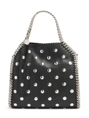 Stella McCartney   Mini Falabella studded top handle bag 