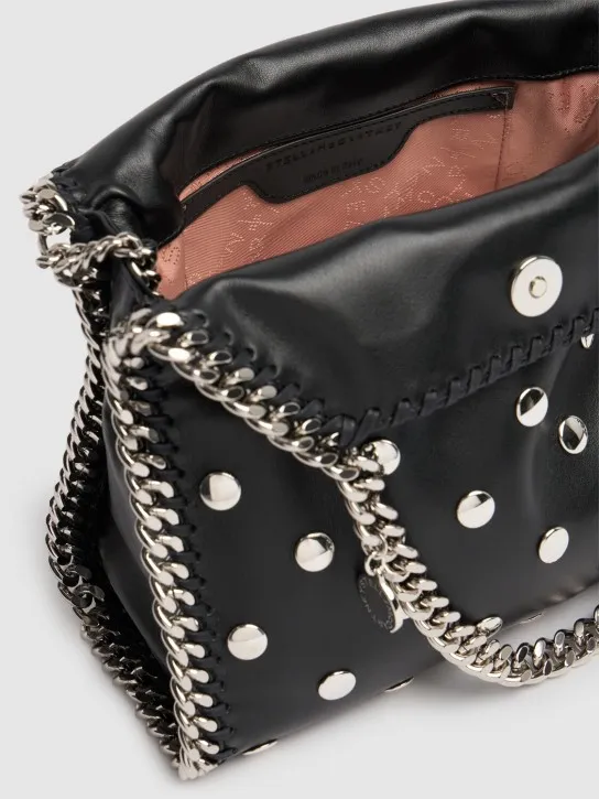 Stella McCartney   Mini Falabella studded top handle bag 