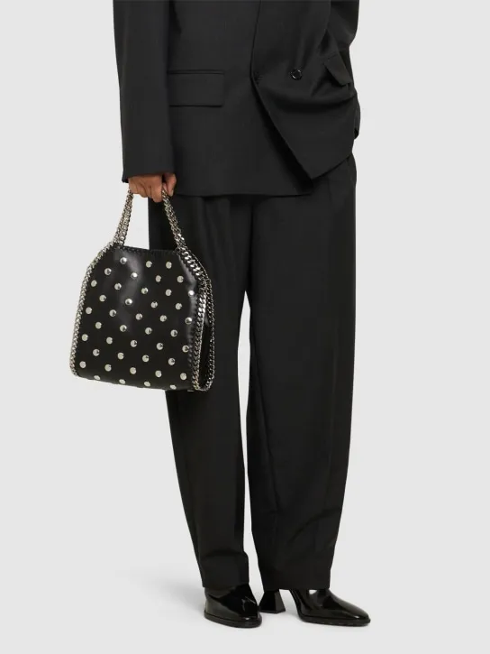 Stella McCartney   Mini Falabella studded top handle bag 
