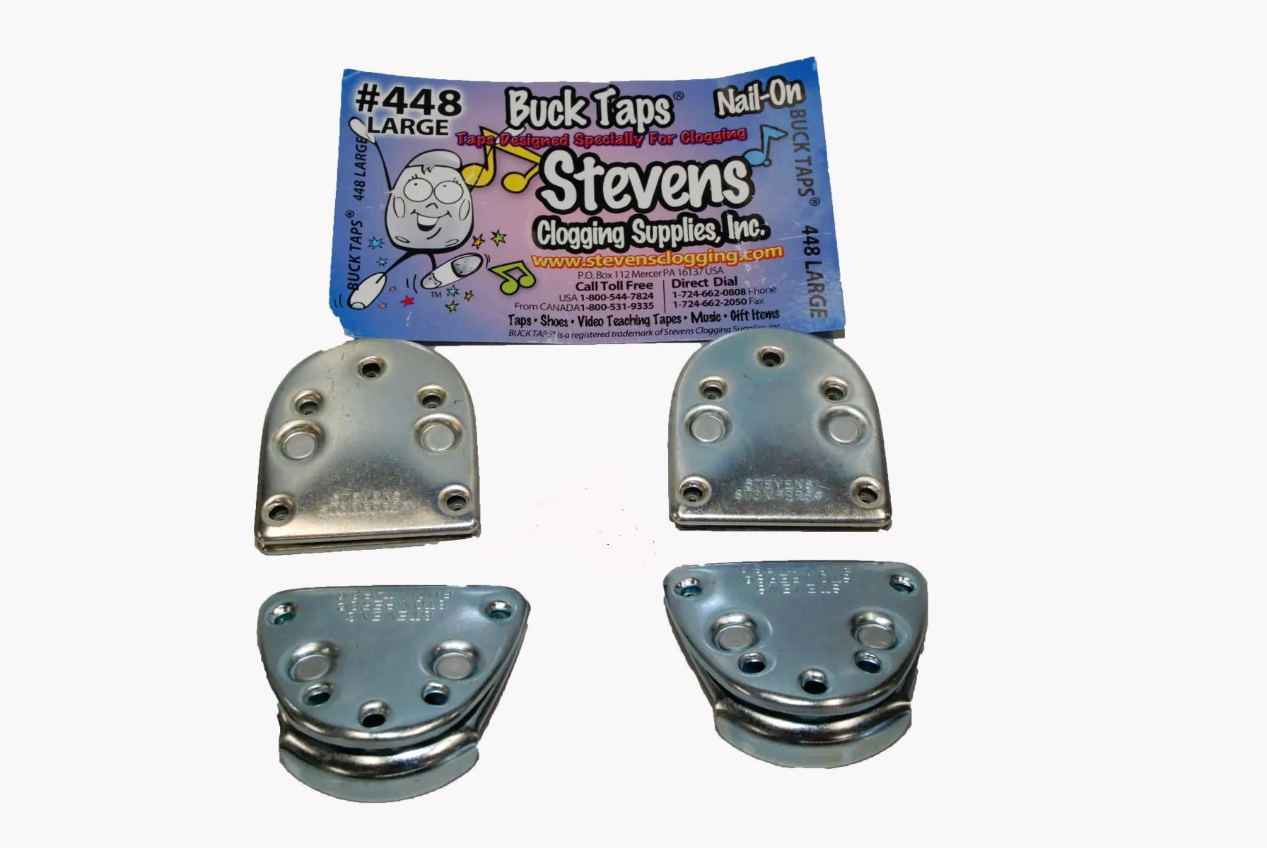 Steven's Clogging Supplies - Buck Taps Nail-On - Child/Adult (446/447/448)