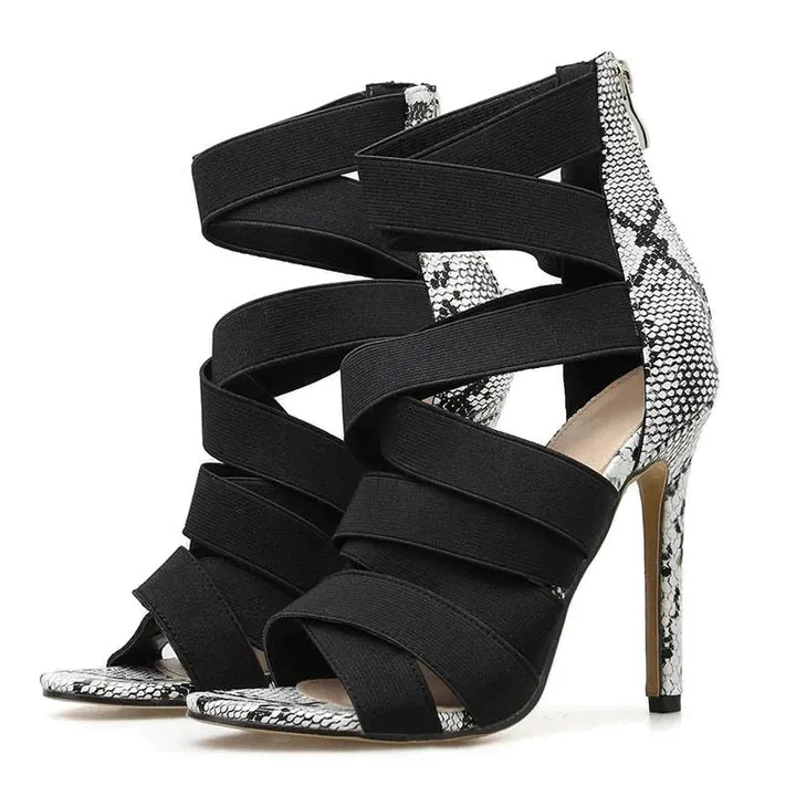 Strappy Dance Heels Latin Salsa Bachata Dancing Shoes