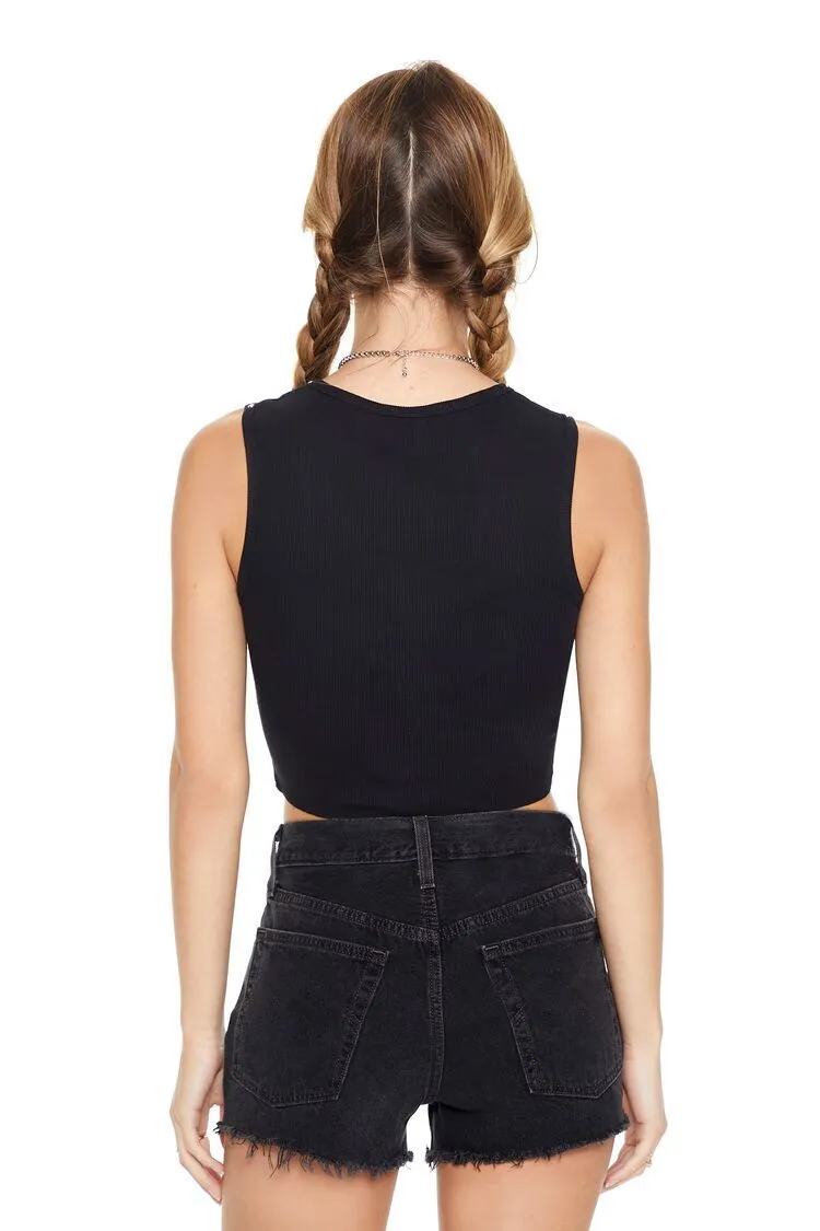 Studded Arizona Graphic Crop Top