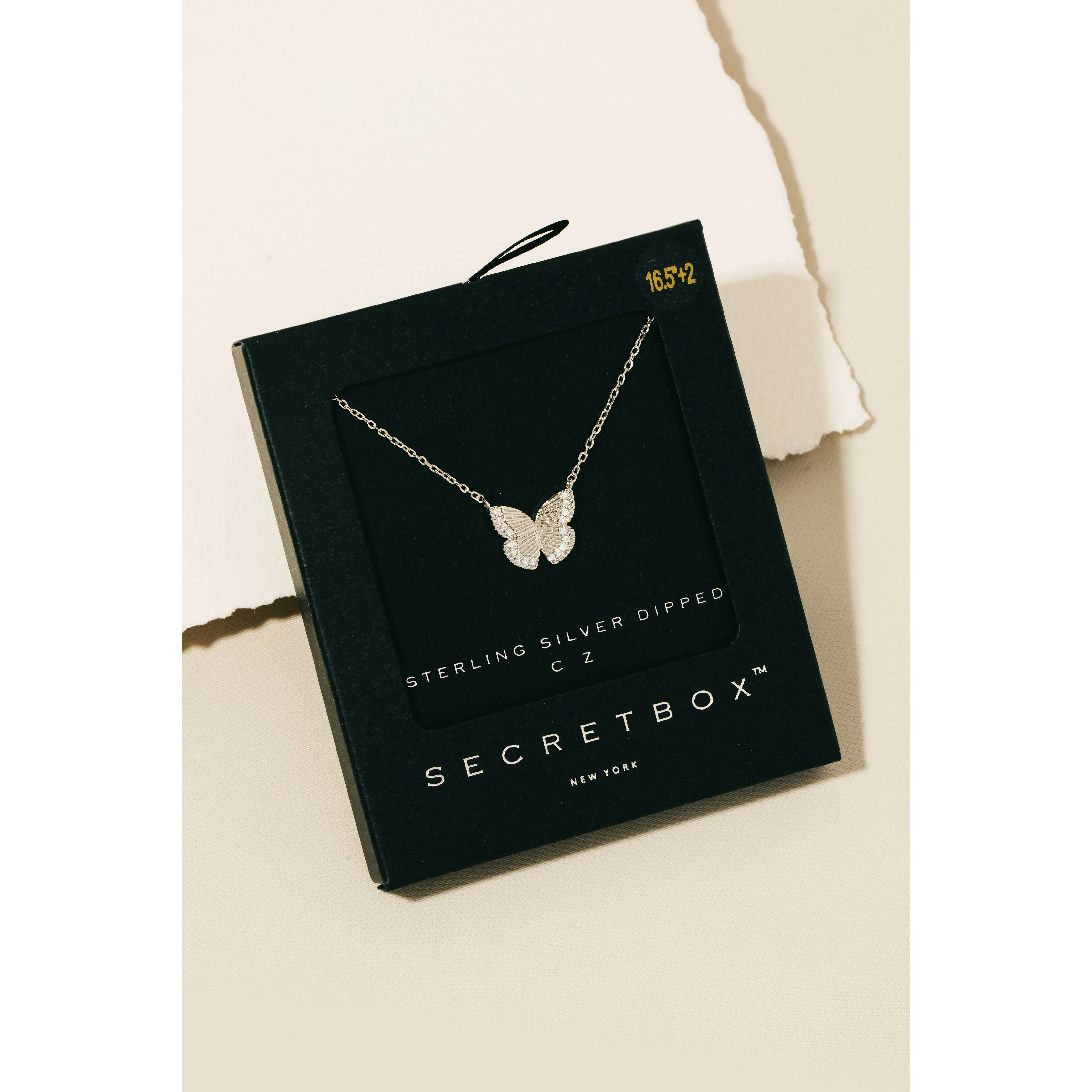 Studded Butterfly Pendant
