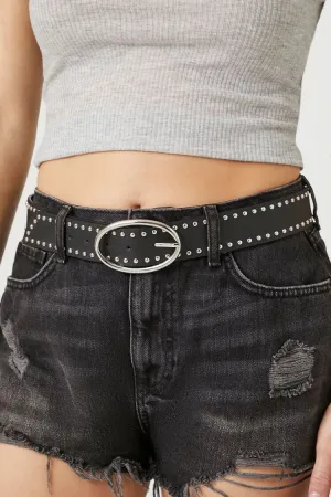 Studded Faux Leather Belt