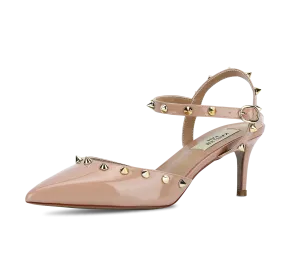 Studded Mid Heel Slingbacks