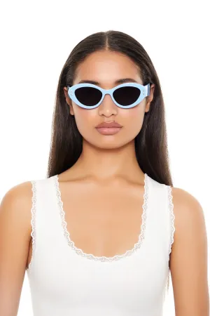Studded Oval Frame Sunglasses