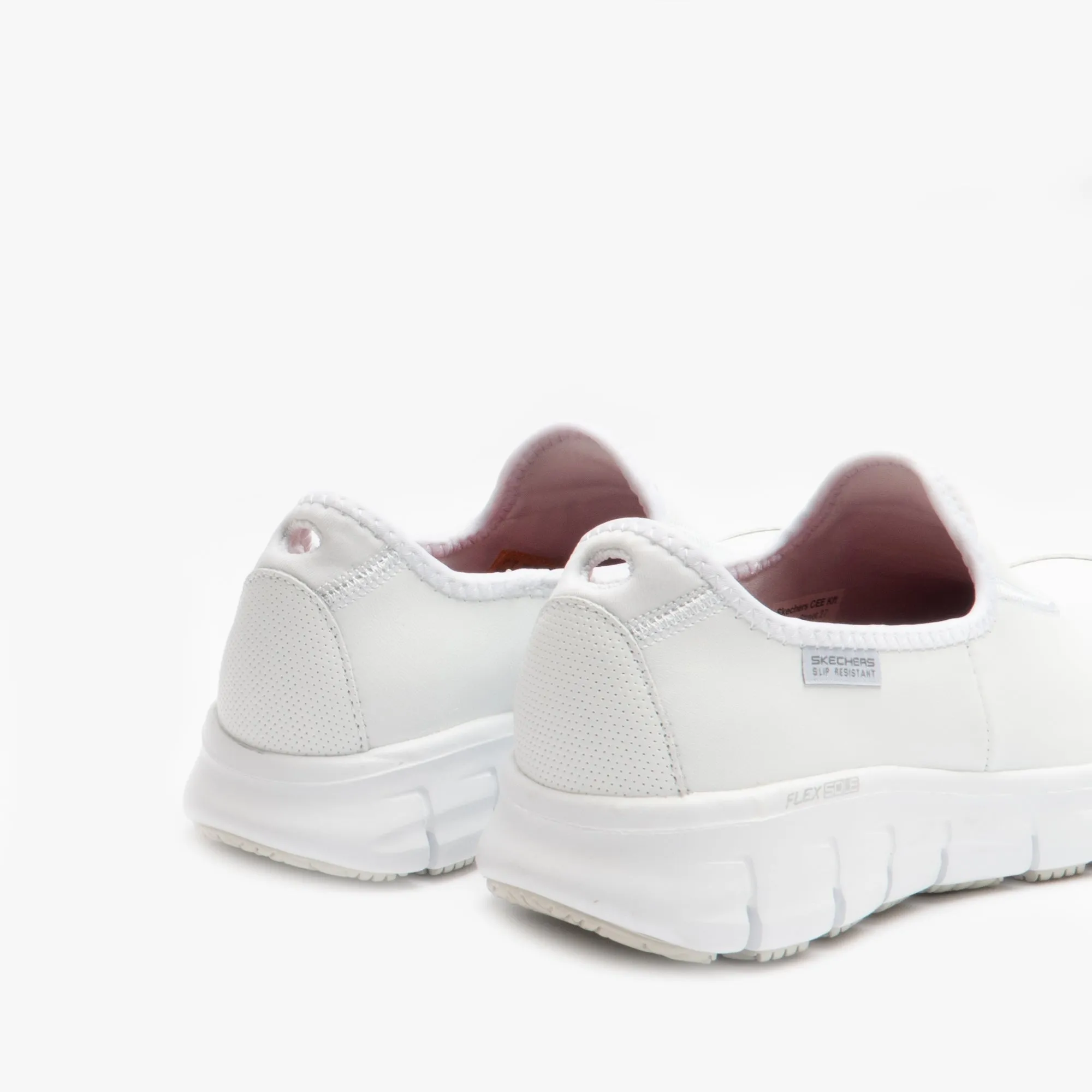 SURE TRACK Ladies Relaxed Fit Anti-Slip Work Shoes White