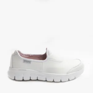 SURE TRACK Ladies Relaxed Fit Anti-Slip Work Shoes White