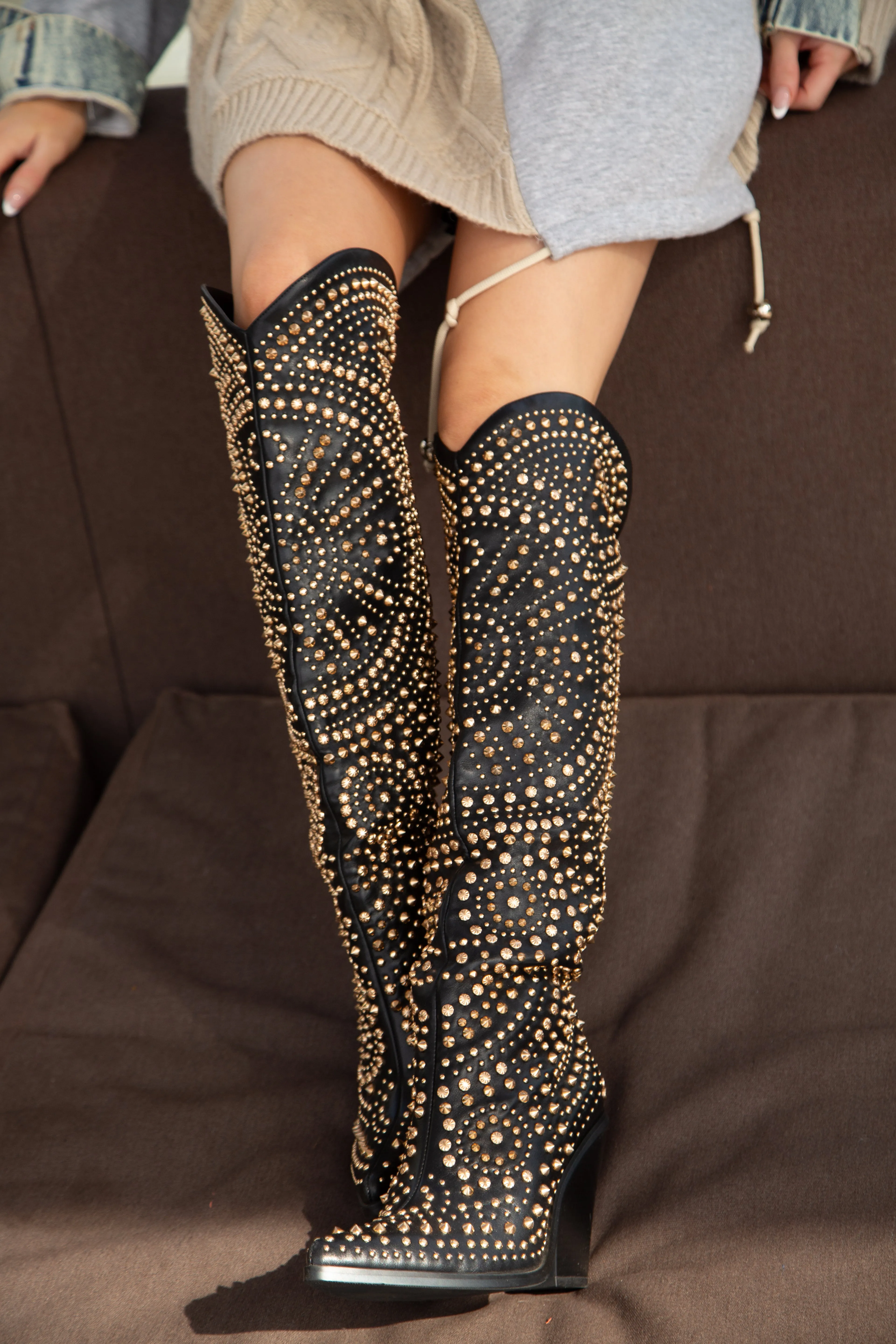 TEXAS-BLACK WESTERN BOOT