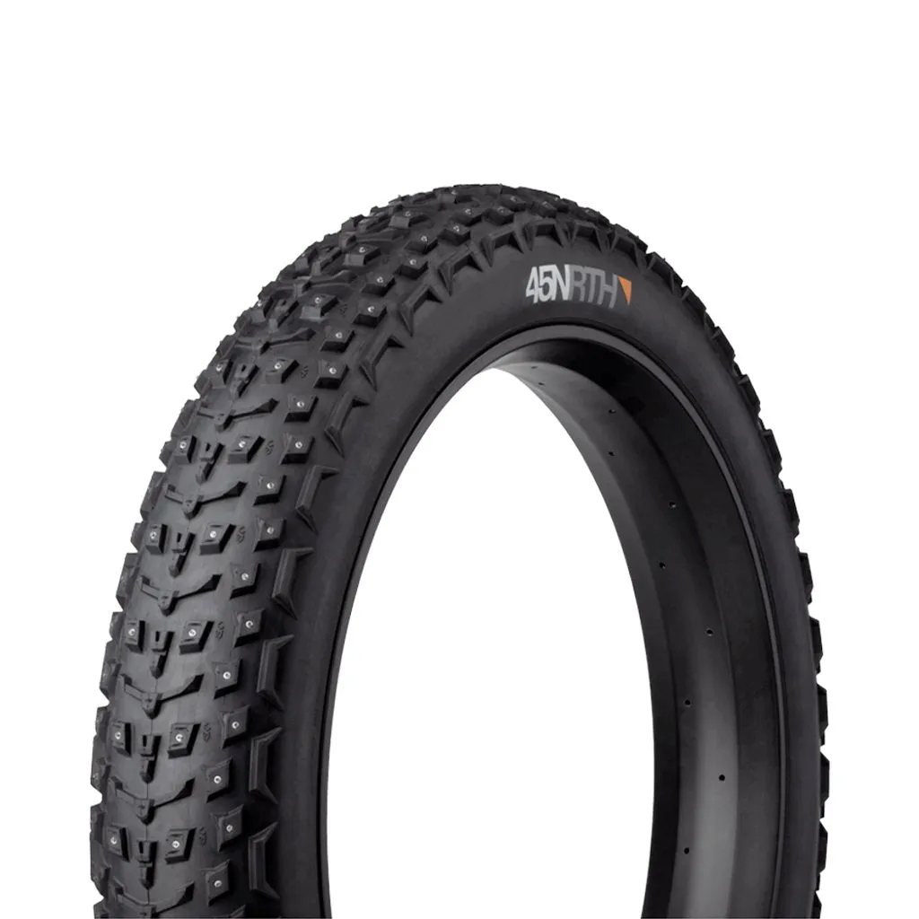Tire 45NRTH Dillinger 5 27.5 x 4.5 Tubeless Folding Black 120TPI 252 Concave Carbide Aluminium Studs