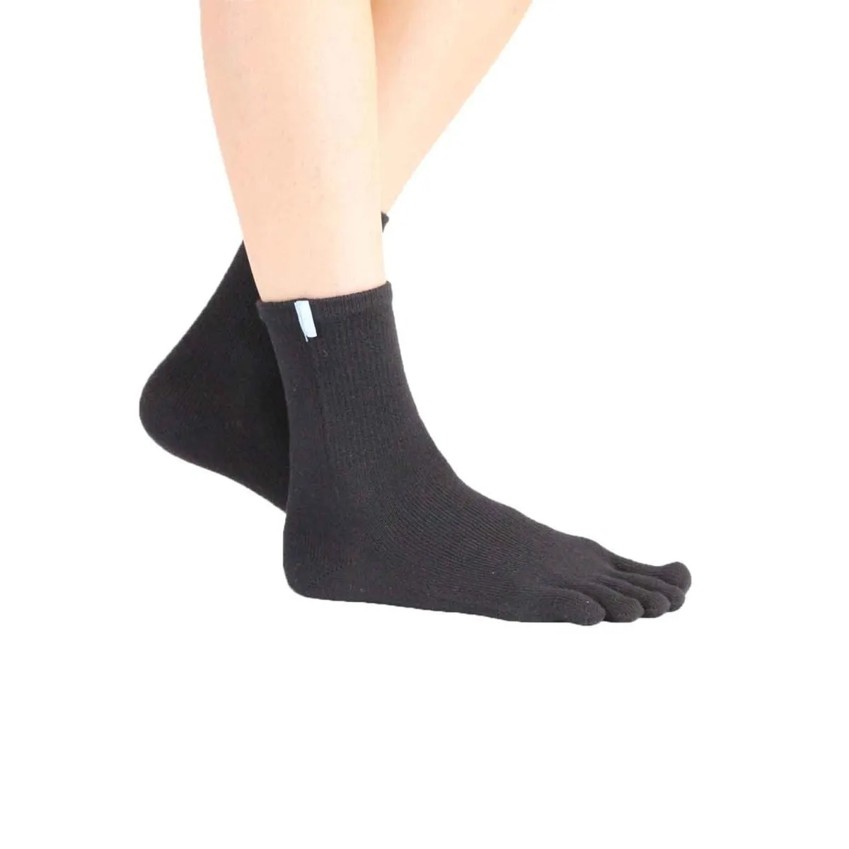 ToeToe Sport Running Socks OVER Ankle - Black