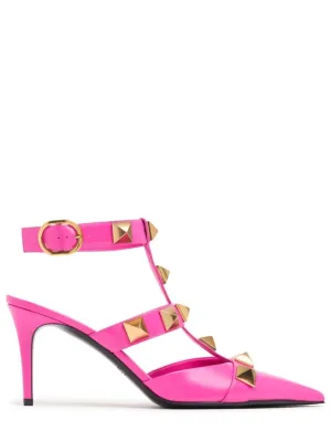 Valentino Garavani   80mm Roman studs leather sandals 