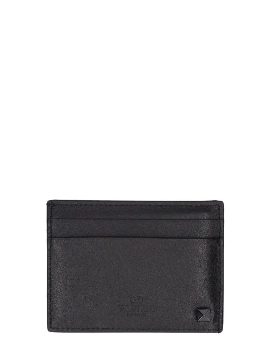 Valentino Garavani   Rockstud leather card holder 