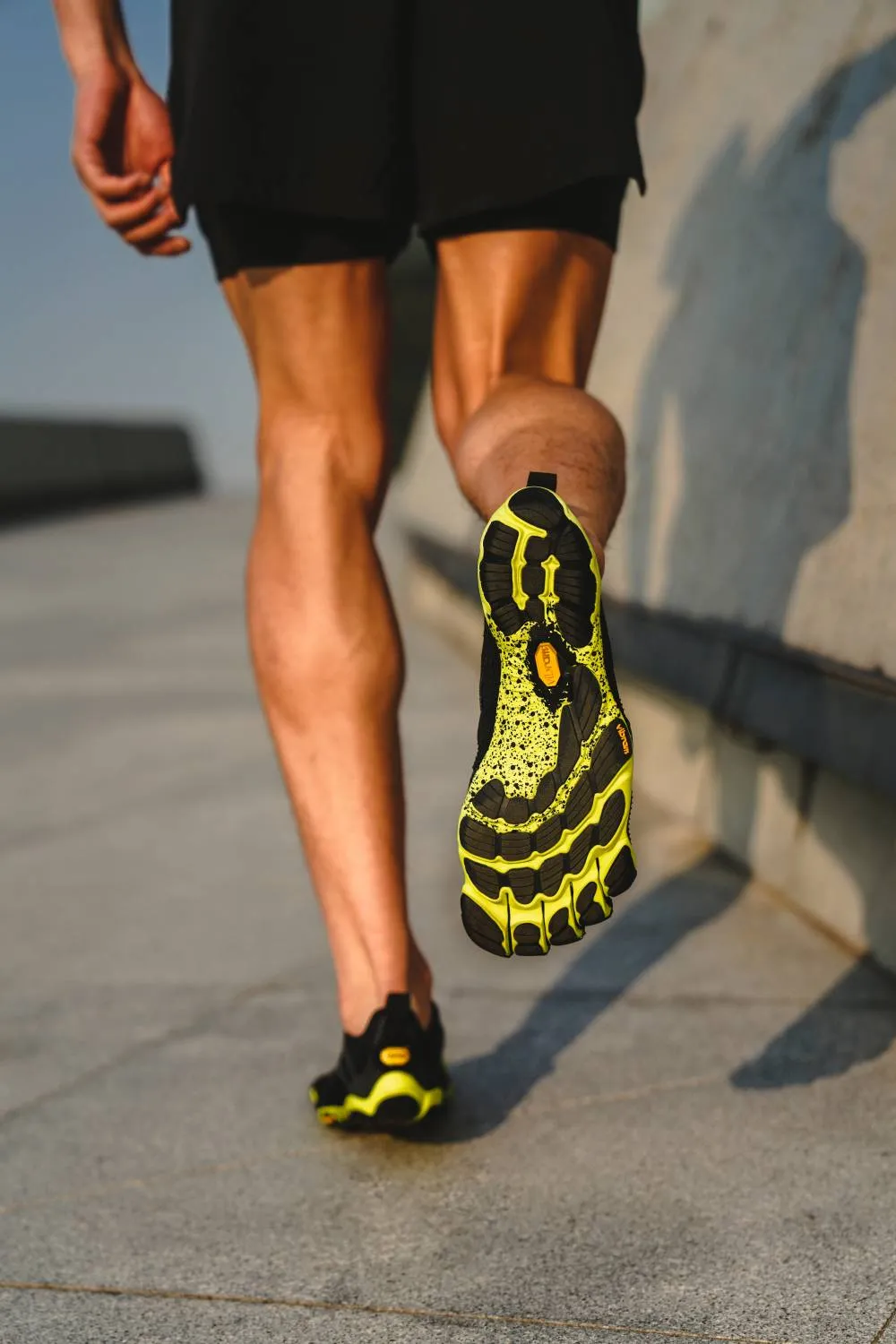 Vibram V-Run Men's Barefoot Running Footwear -Green/Black