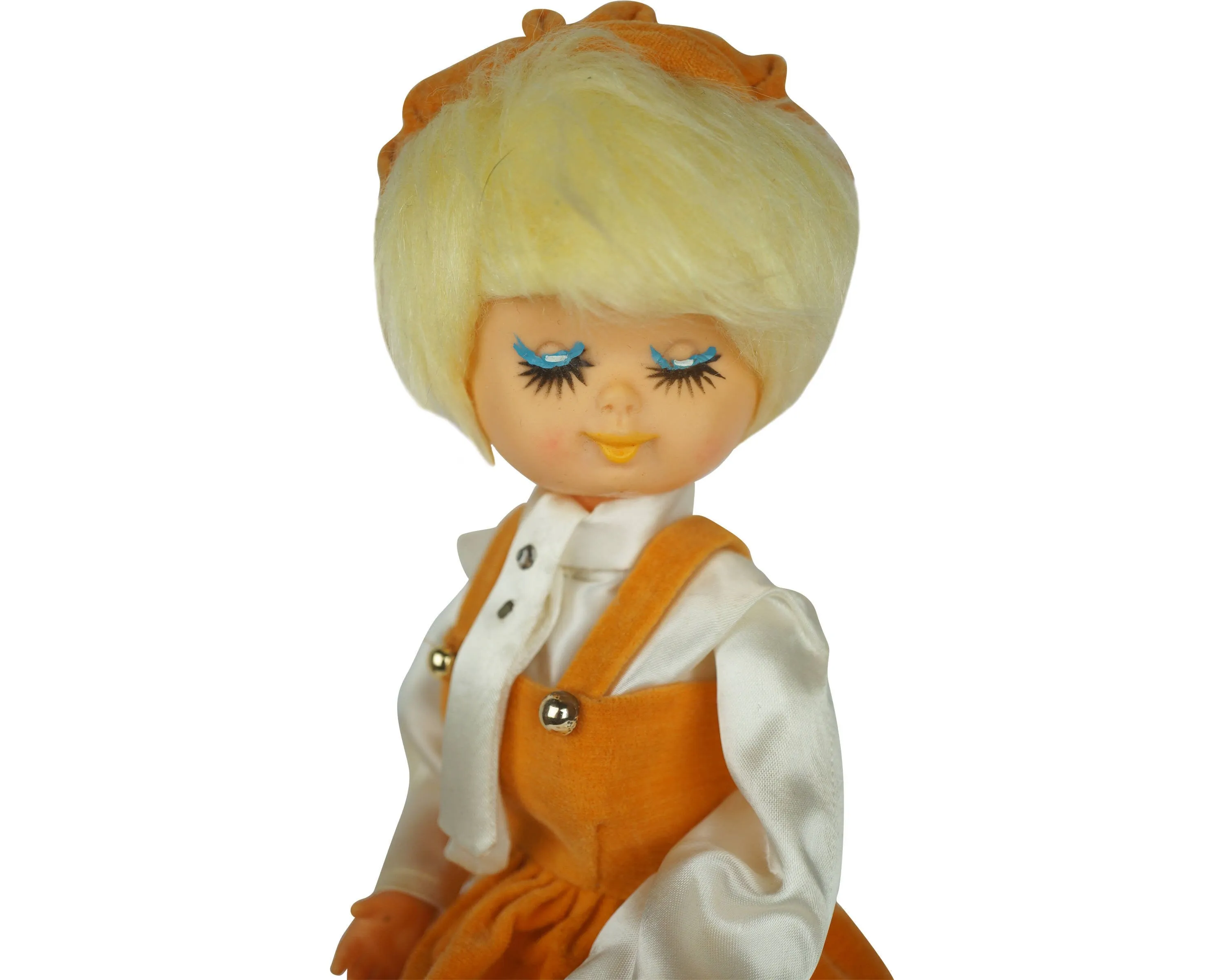 Vintage 60s Mod Doll Made in Japan Long Stockinette Legs
