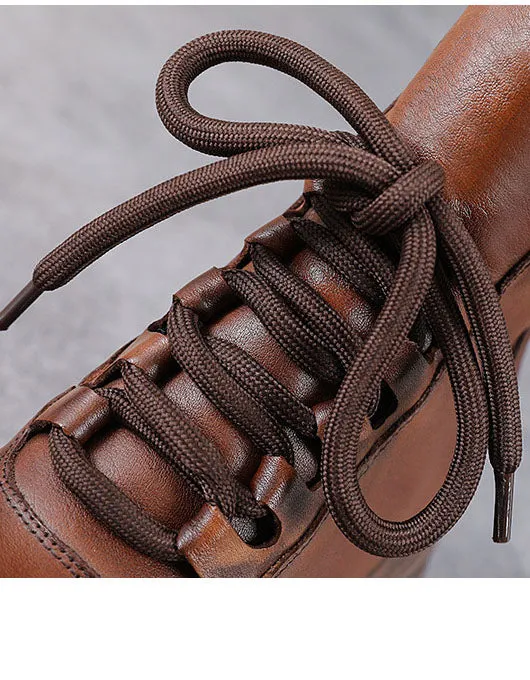 Winter Autumn Round Toe Waterproof Platform Boots