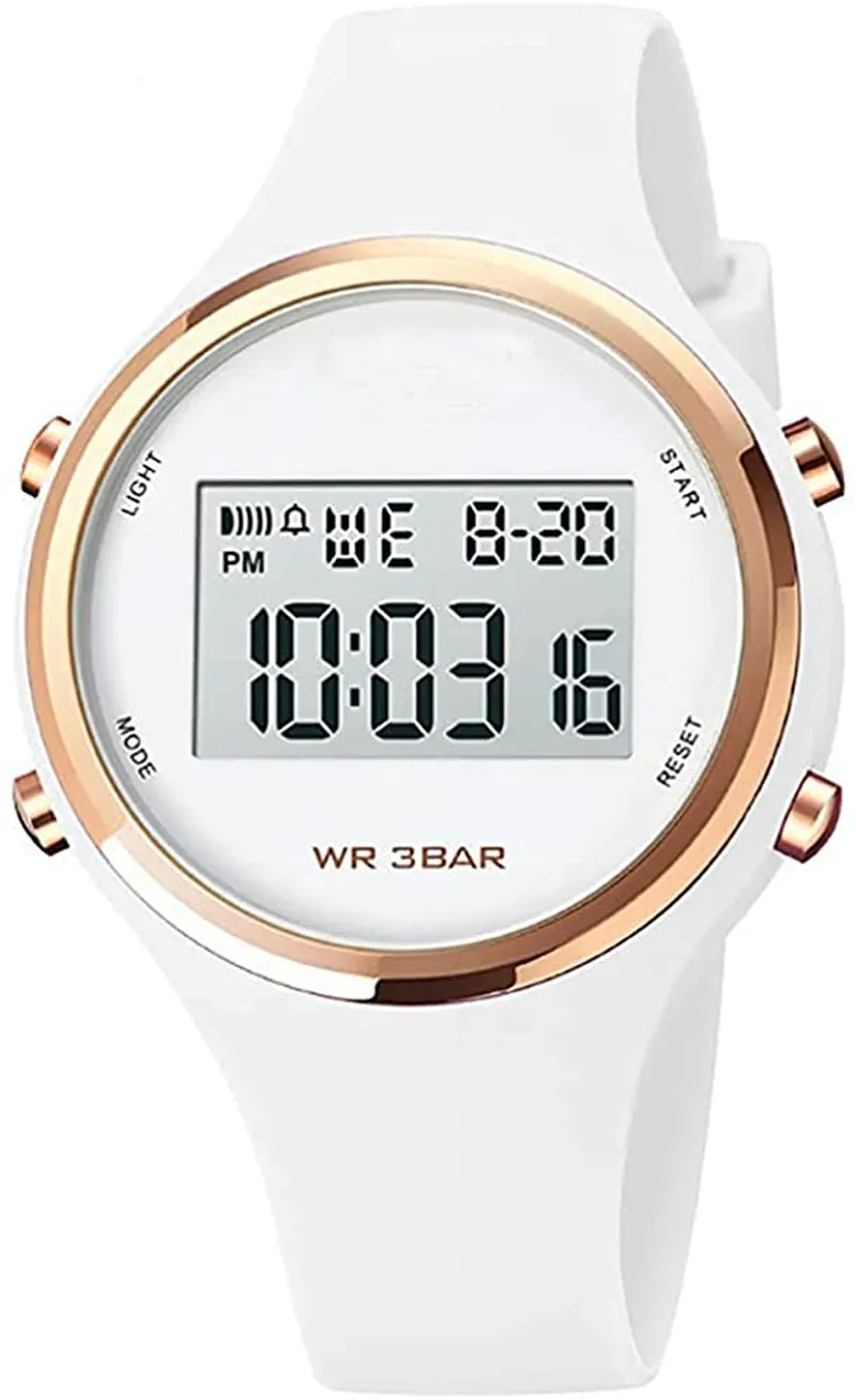 Women's Waterproof Sport Watch with Alarm Clock and LED Backlight