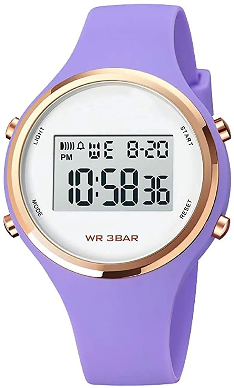 Women's Waterproof Sport Watch with Alarm Clock and LED Backlight