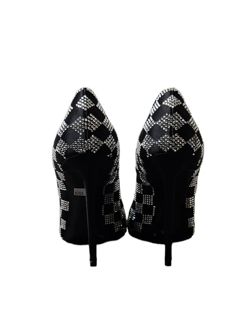 Yves Saint Laurent Checkered Studded Pump