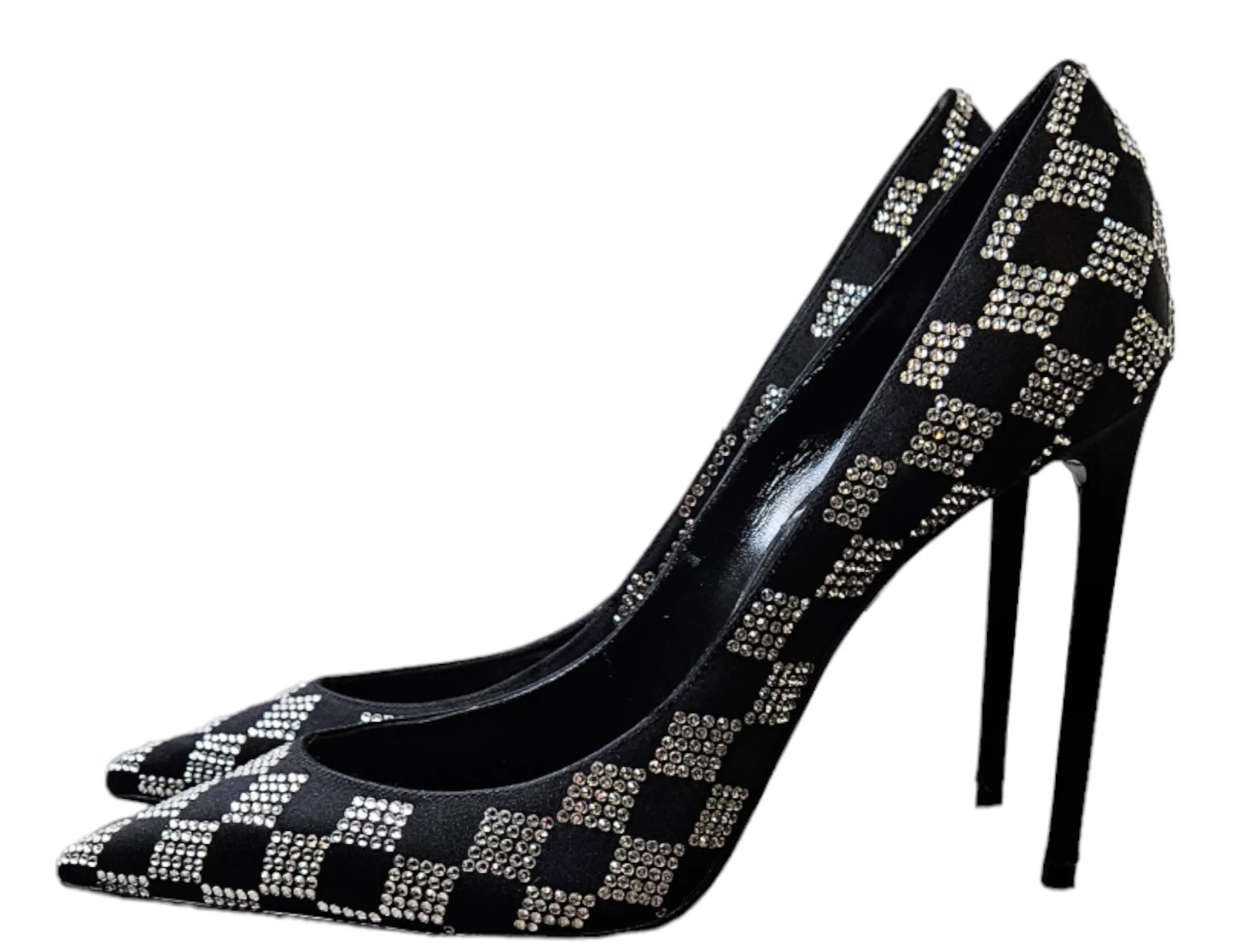Yves Saint Laurent Checkered Studded Pump