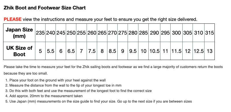 Zhik 270 Sailing Boots